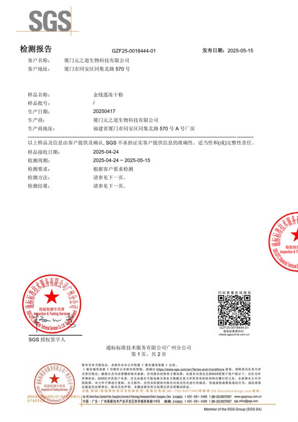 SGS verified